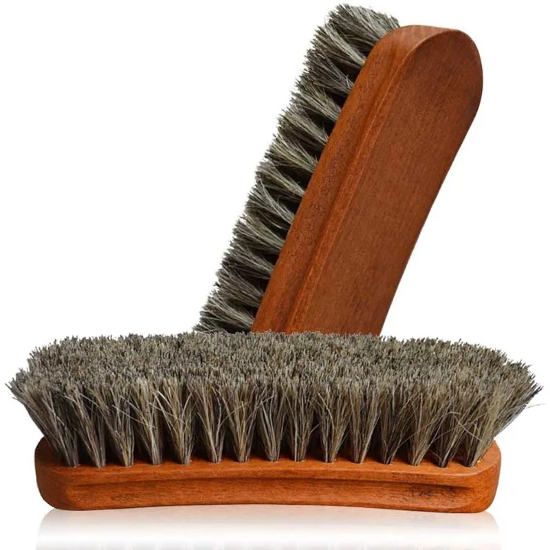 Patent Leather Shine - New Horsehair Leather Textile Cleaning Brush