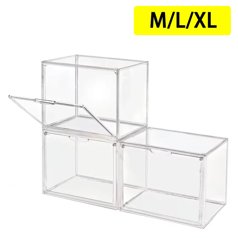 Shoe Box Display - Large Capacity Display Cabinet Storage Box