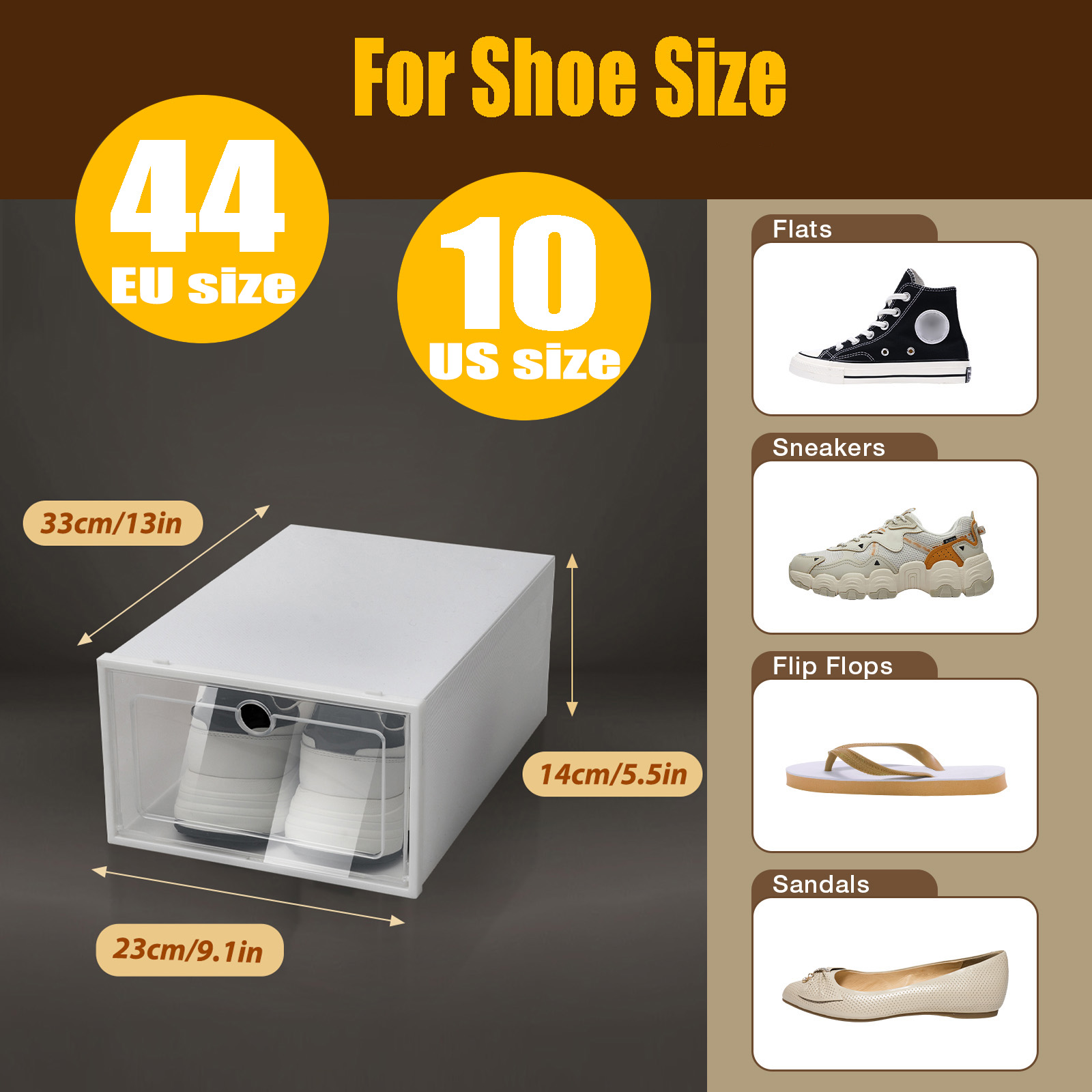 24pcs/set Transparent Plastic  - огляд і ціна Shoe Box Display