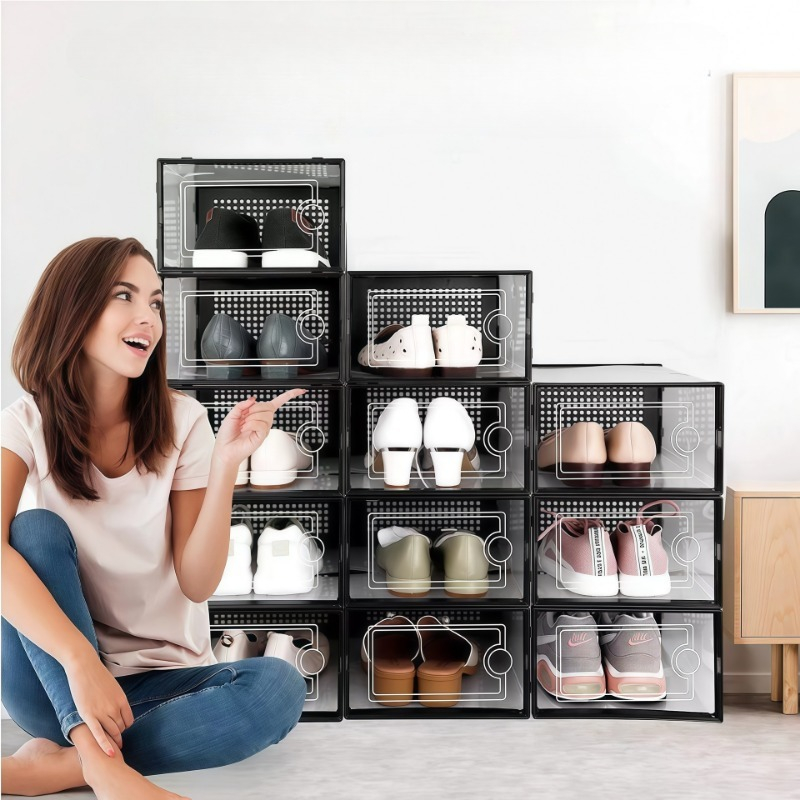 Stackable Shoe Storage Boxes,  - огляд і ціна Shoe Box Display