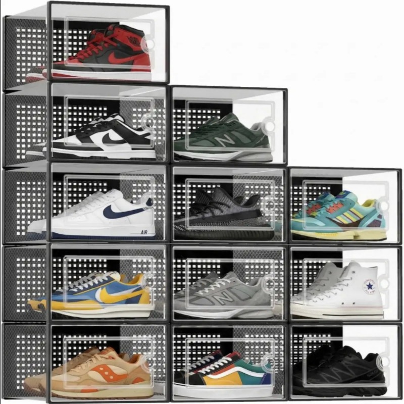 Stackable Shoe Storage Boxes,  - огляд і ціна Shoe Box Display