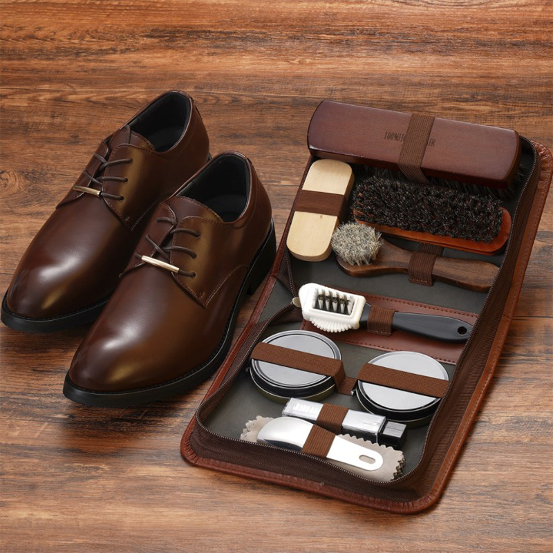 HorseHair Shoe Brush Set Leath - огляд і ціна Sneaker Care Kit