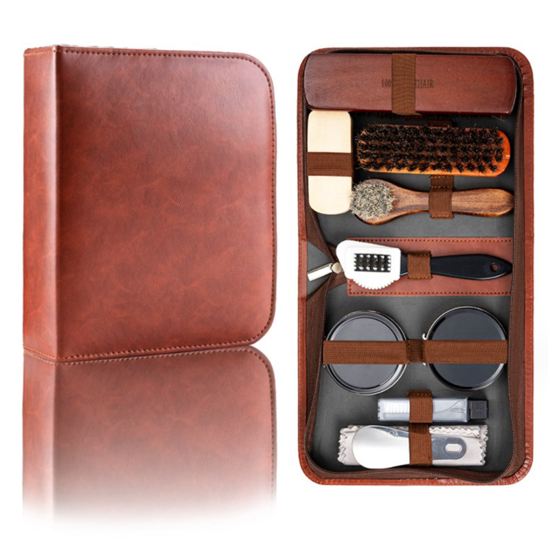 HorseHair Shoe Brush Set Leath - огляд і ціна Sneaker Care Kit