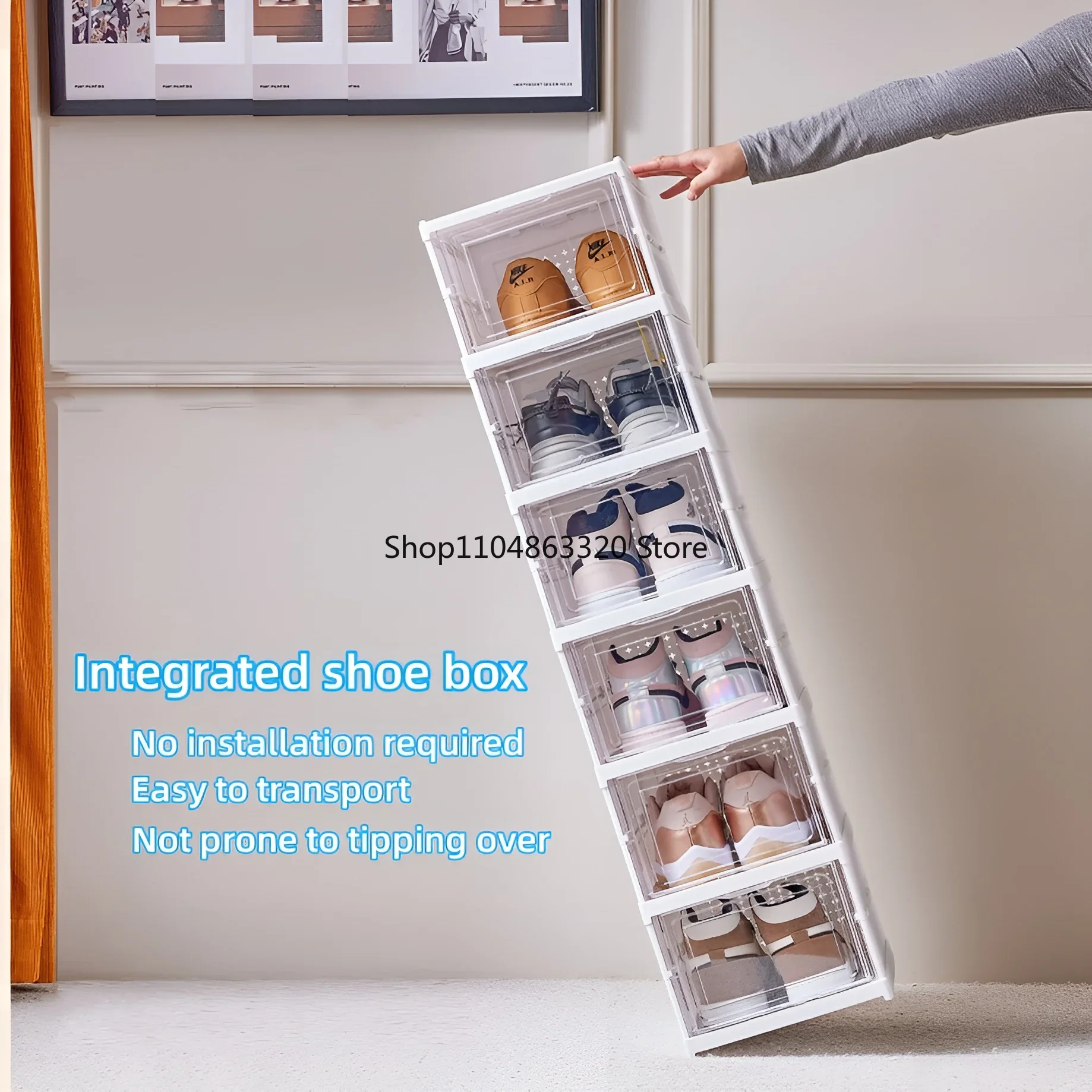 6 Layers Shoes Box Foldable Tr - огляд і ціна Shoe Box Display