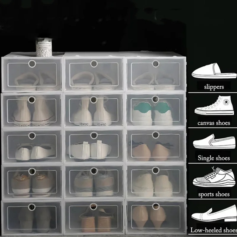 6 Pack Transparent shoe box sh - огляд і ціна Shoe Box Display