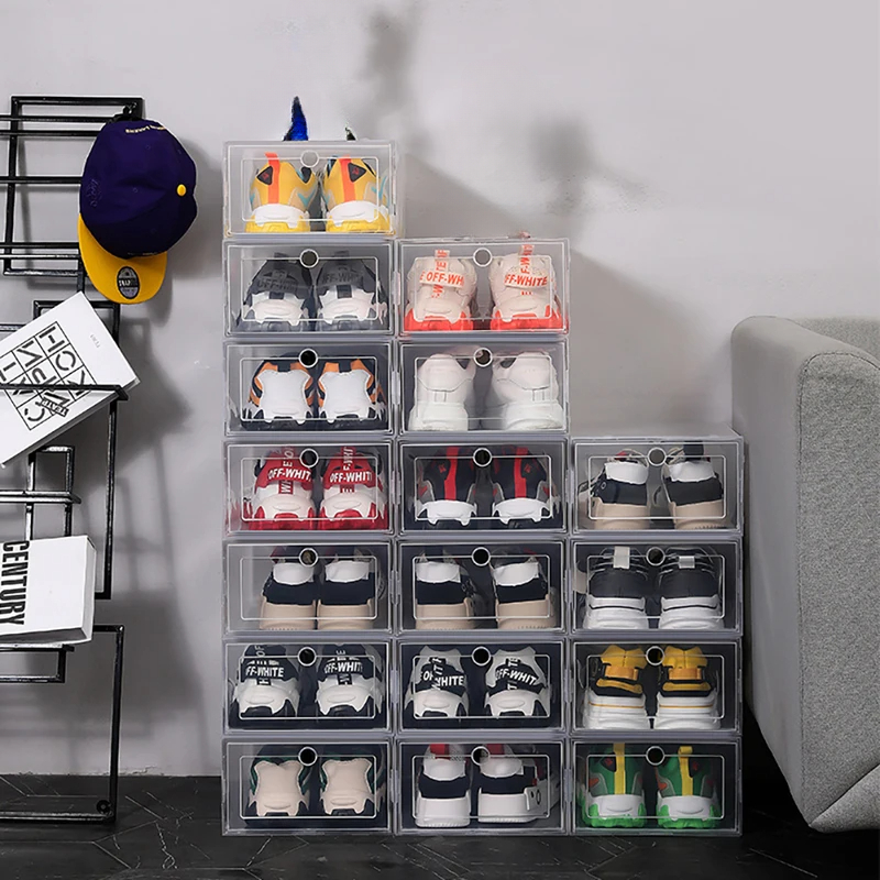 6 Pack Transparent shoe box sh - огляд і ціна Shoe Box Display