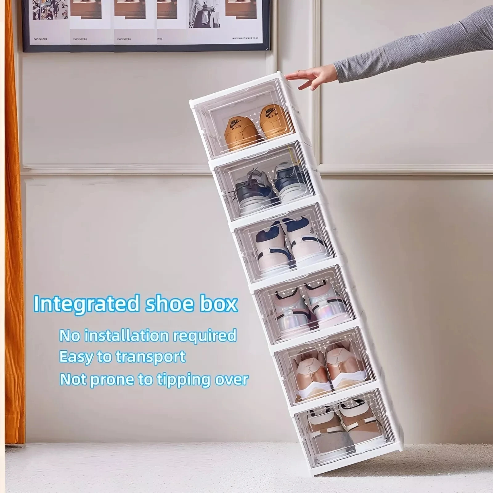 3/6 Layers Foldable Shoes Stor - огляд і ціна Shoe Box Display
