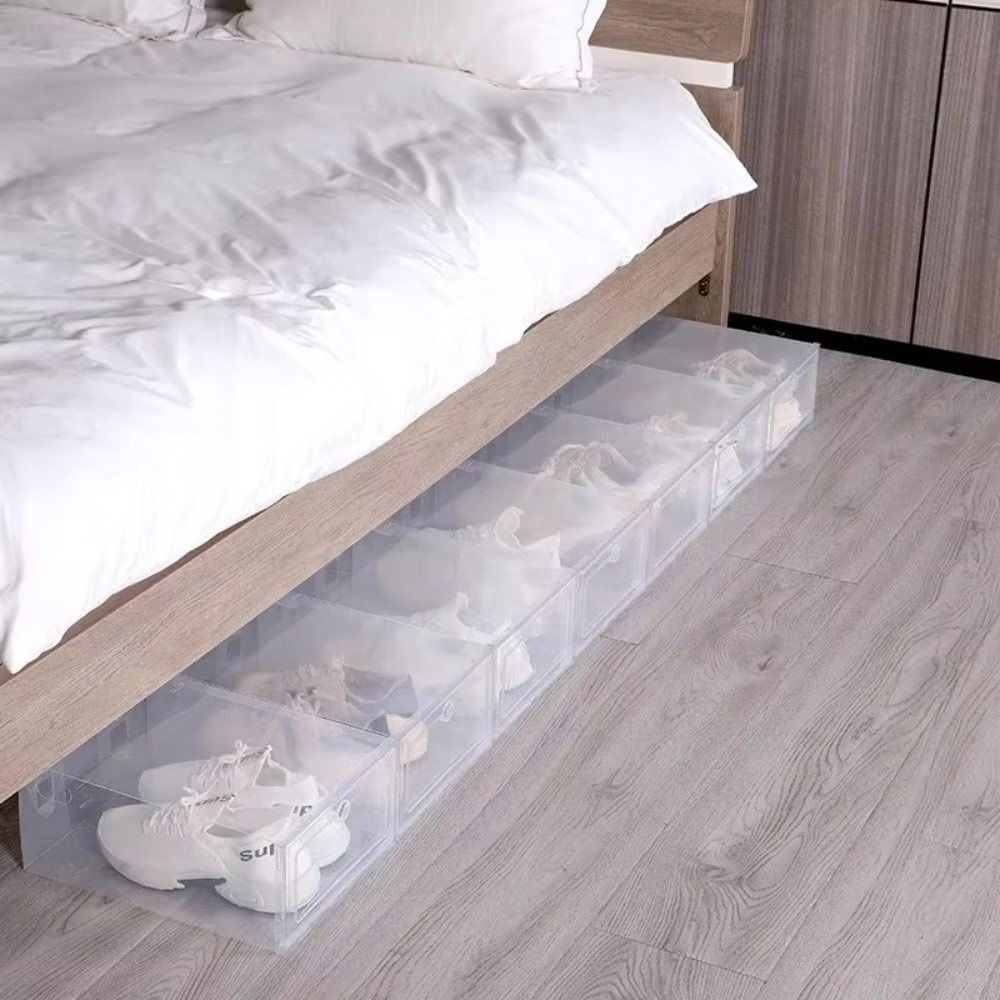 Portable Transparent Shoe Boxe - огляд і ціна Shoe Box Display