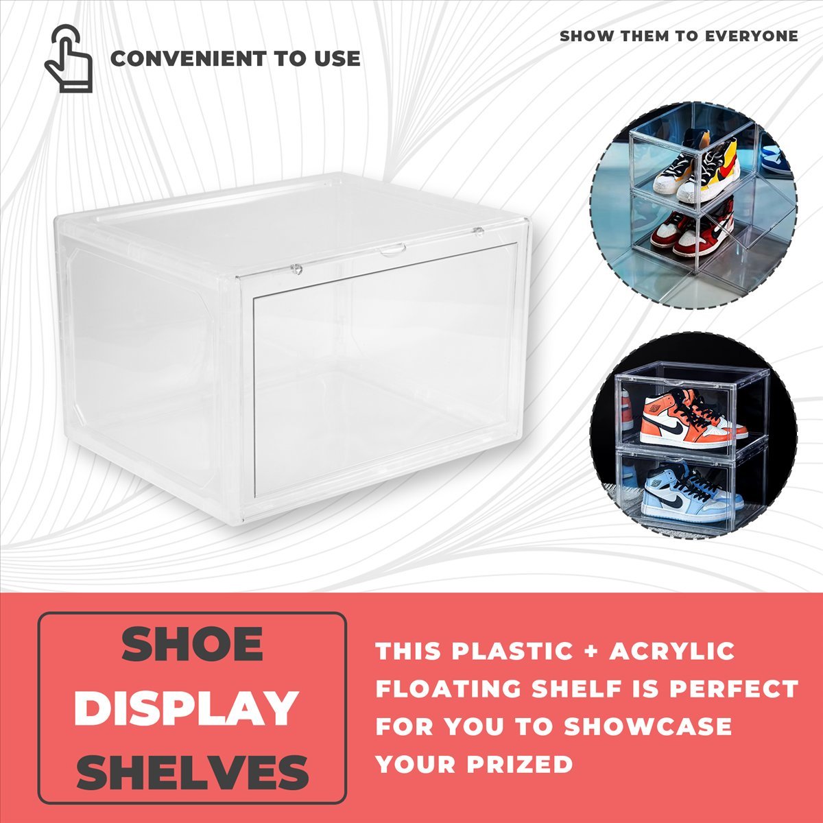 【STOCK】Magnetic Suction Sneake - огляд і ціна Shoe Box Display