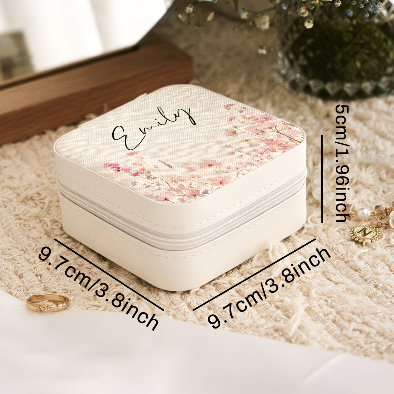 Custom Beige Jewelry Box Featu - огляд і ціна Patent Leather Shine