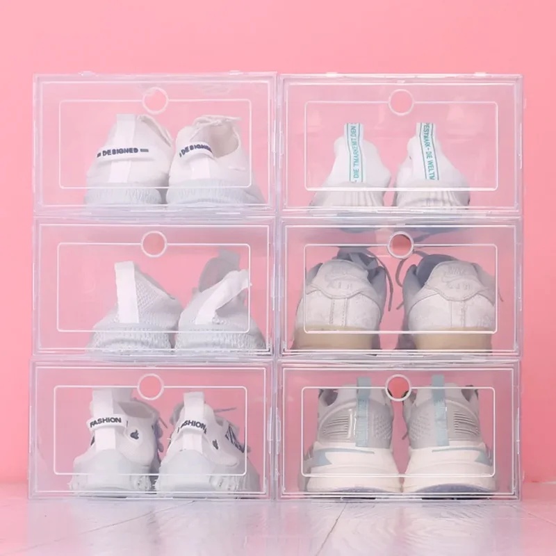 6pcs Transparent Shoe Boxes St - огляд і ціна Shoe Box Display