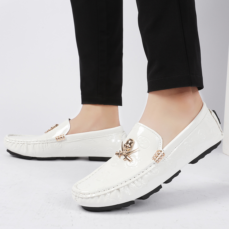 Men Quality Shoes Shine Skull  - огляд і ціна Patent Leather Shine