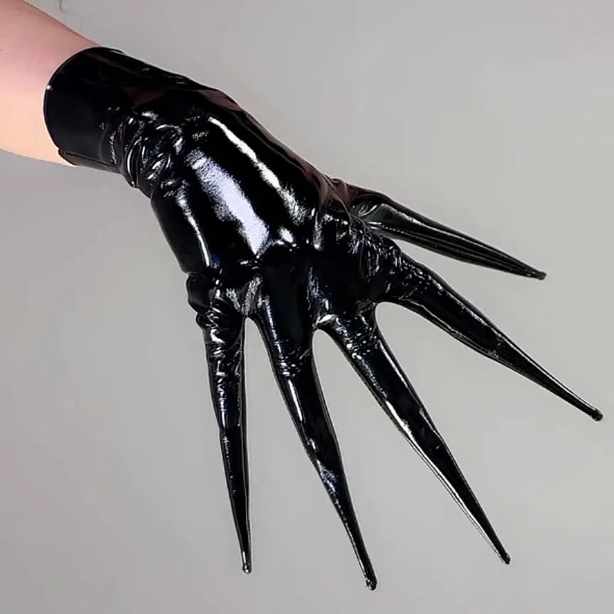 Shine Black CLAW GLOVES POINTE - огляд і ціна Patent Leather Shine